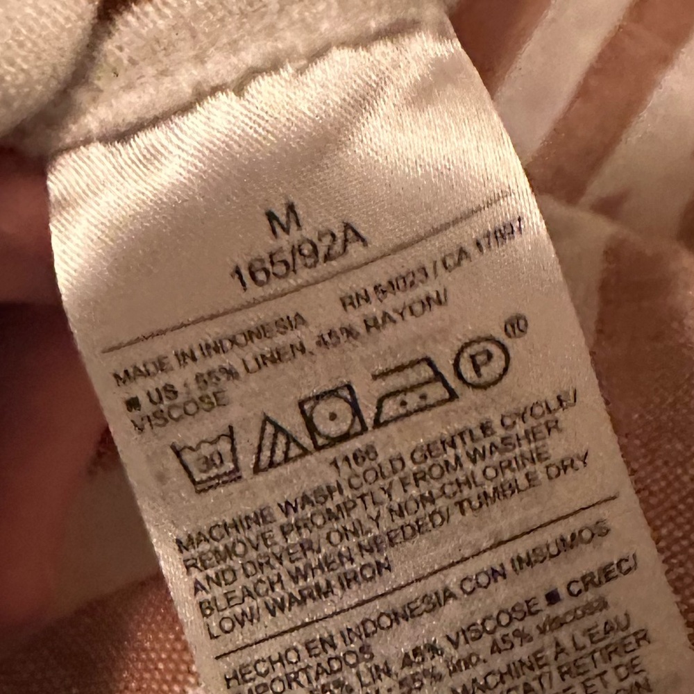 Linen Striped Shift Dress with Pockets! - Picture 4 of 4
